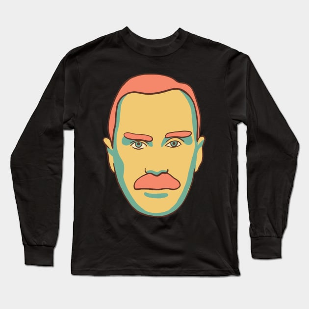 Thomas Mann Portrait In Vintage Colors Long Sleeve T-Shirt by isstgeschichte